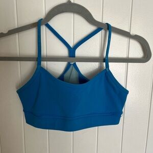 lululemon athletica Bright Blue Strappy Sports Bralette size XS no tags see pics